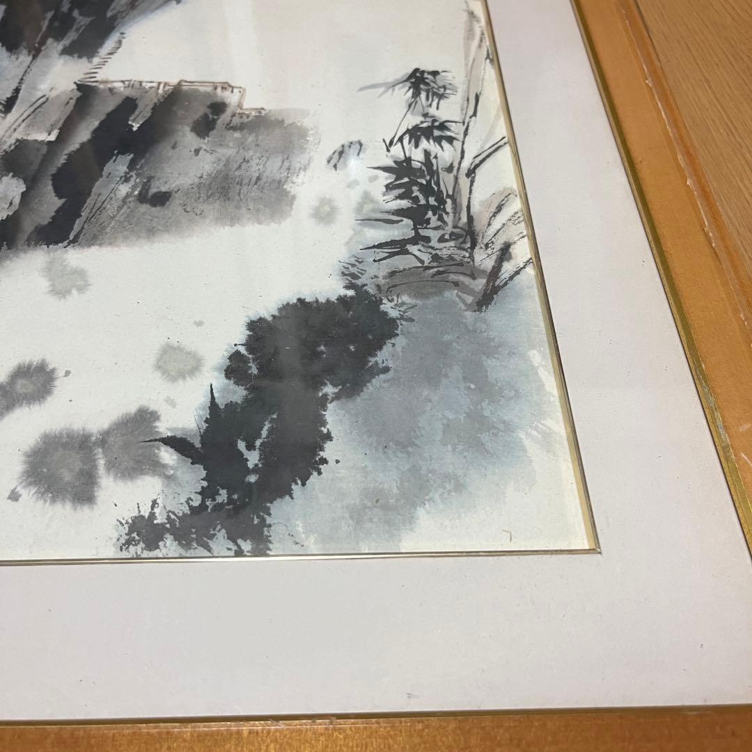 中国画 絵画 中国　山水　在銘　F