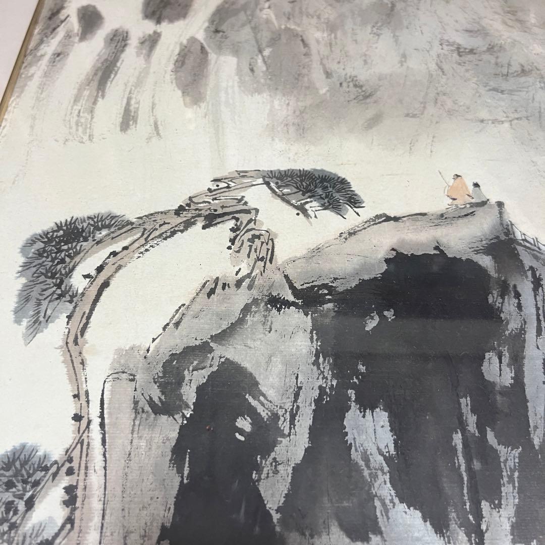 中国画 絵画 中国　山水　在銘　F