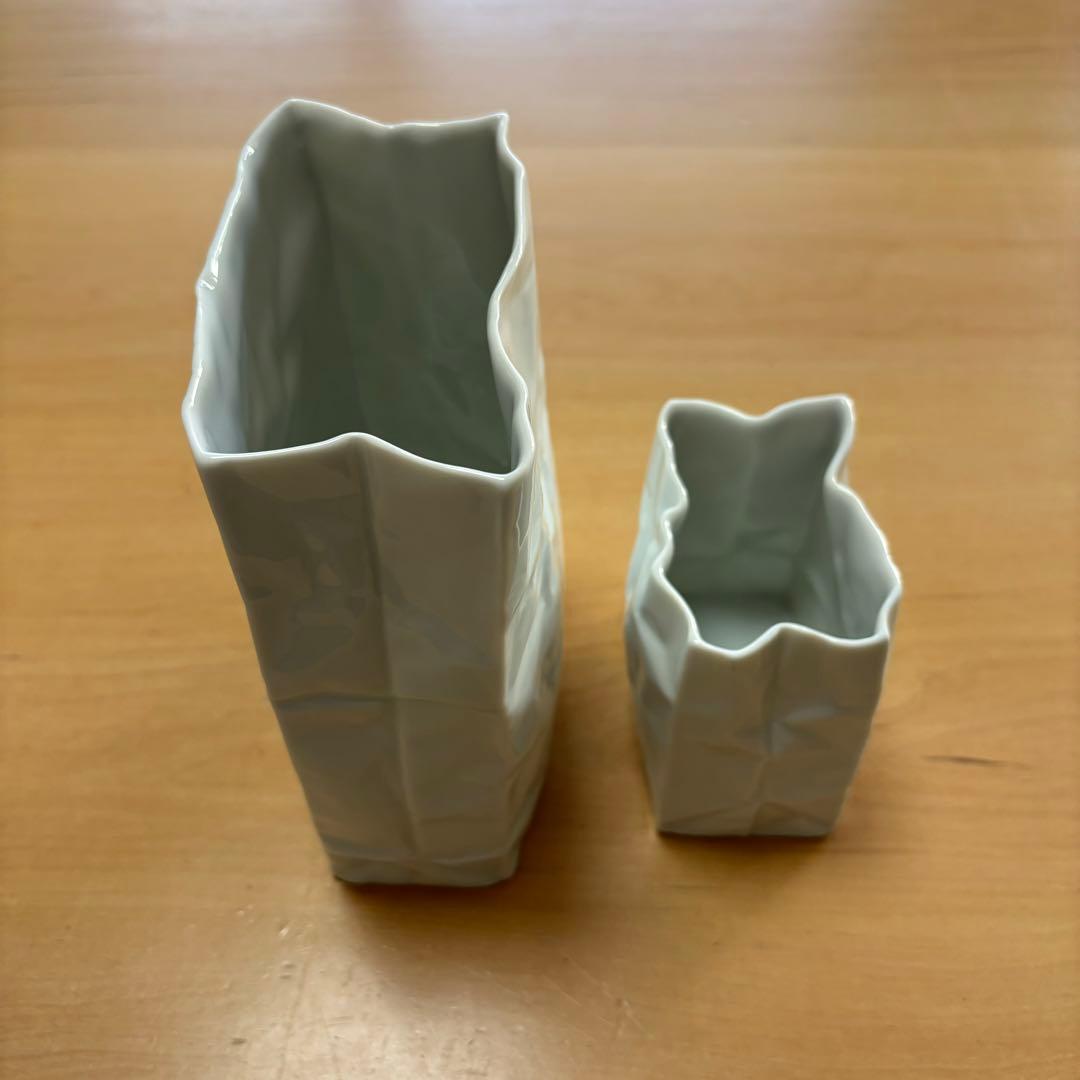 【最終】小松誠 クリンクル スーパーバッグ フラワーベース 花瓶 花器 陶器