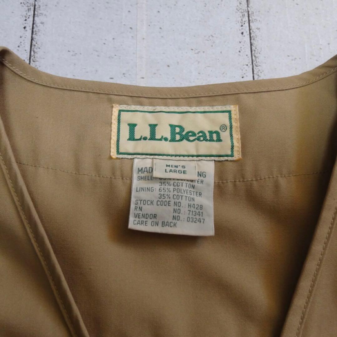 【90's】香港製 LLBEAN フィッシングベスト Lサイズ