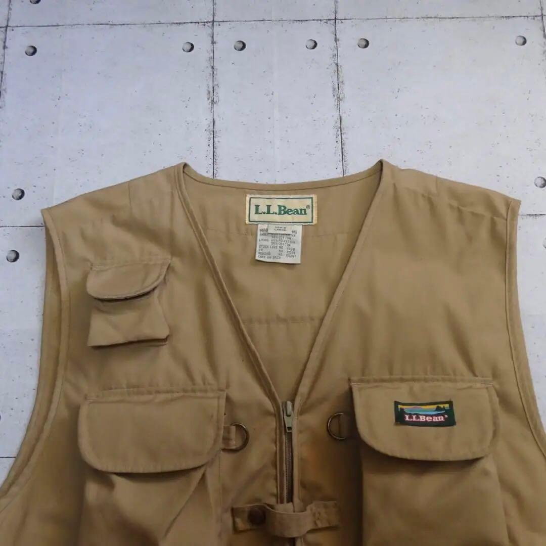 【90's】香港製 LLBEAN フィッシングベスト Lサイズ