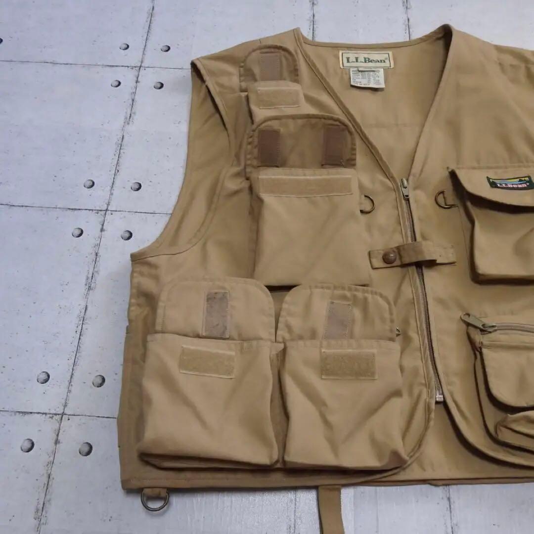 【90's】香港製 LLBEAN フィッシングベスト Lサイズ