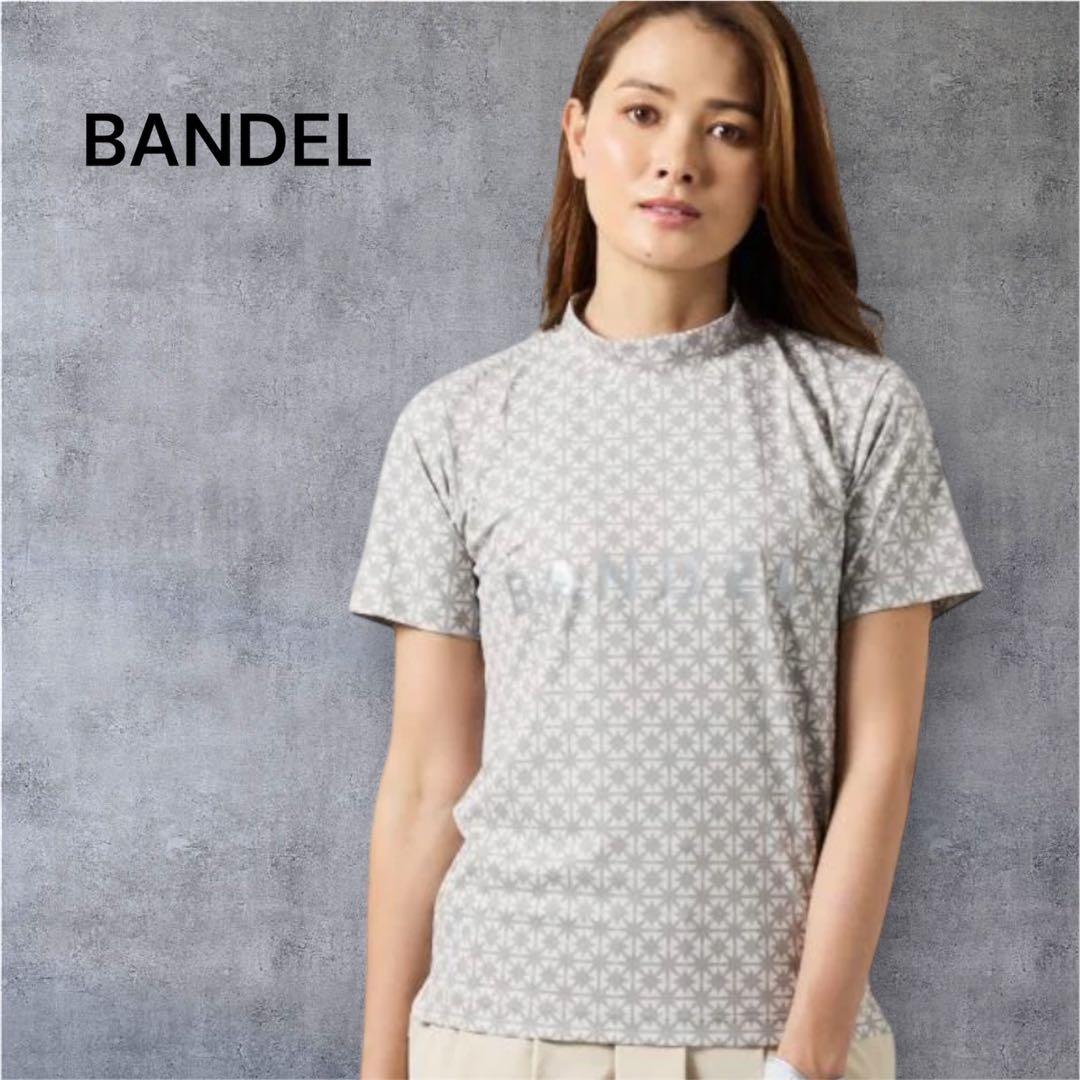 【新品・タグ付き】BANDELレディース モックネック ベージュ×グレー M