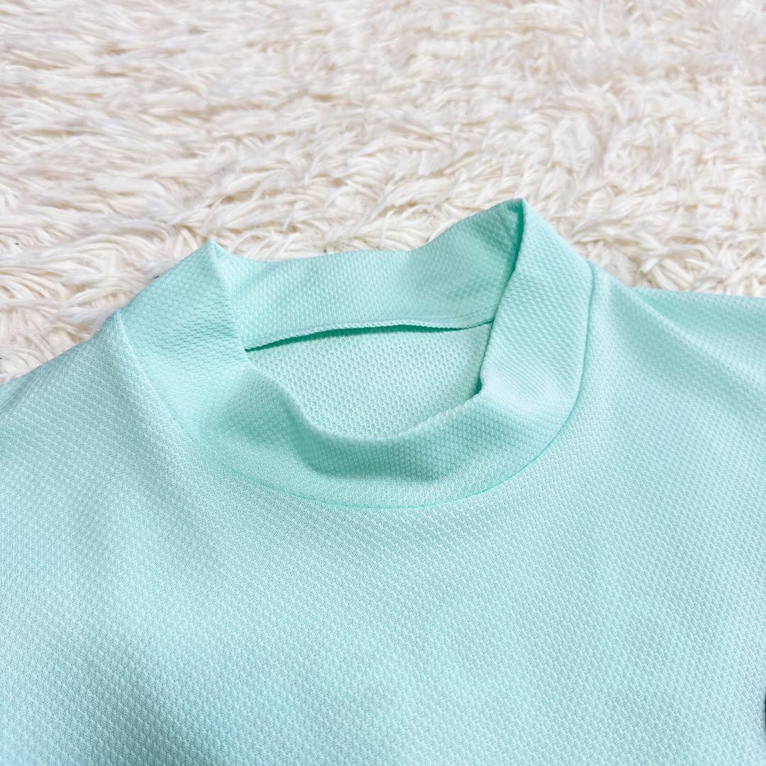 【アンパスィ】美品 モックネック スカイブルー Lサイズ メンズ