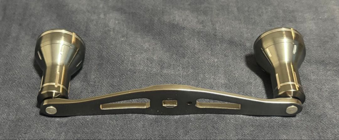 夢屋　ダブルハンドルアルミノブ　55mmグレー