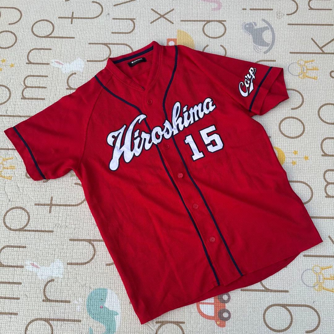 DESCENTE 広島東洋カープ 黒田博樹 ビジターユニフォーム 背番号15 L