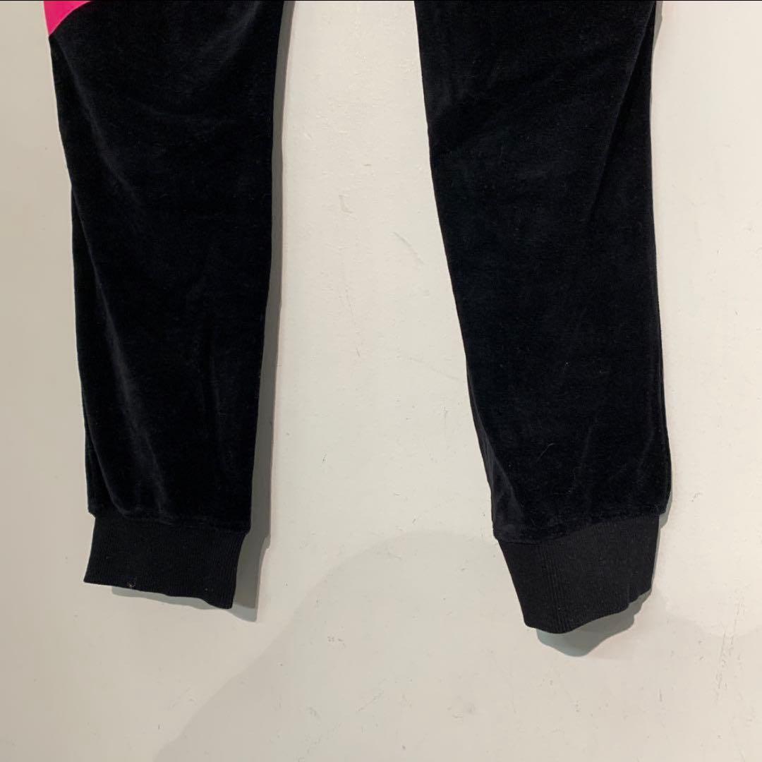 24 karats ベロア セットアップ メンズ ジャージセット M 黒 ピンク