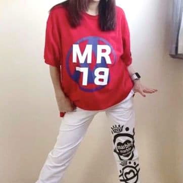 【超美品】Marble　ウエア　レッドTシャツ　Ｌ