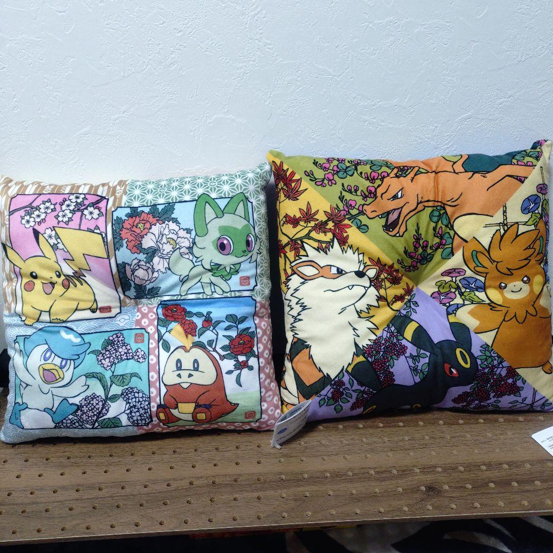 ポケットモンスター　座布団クッション〜WAGARA ART〜　全２種セット
