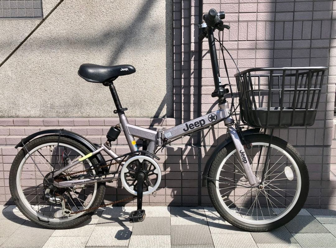 ジープ　JEEP 20型 折りたたみ自転車 6段変速 後サス　東京