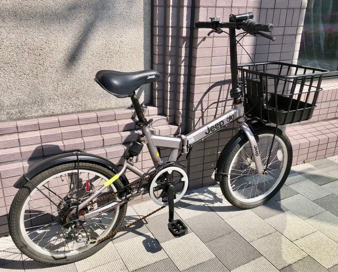 ジープ　JEEP 20型 折りたたみ自転車 6段変速 後サス　東京