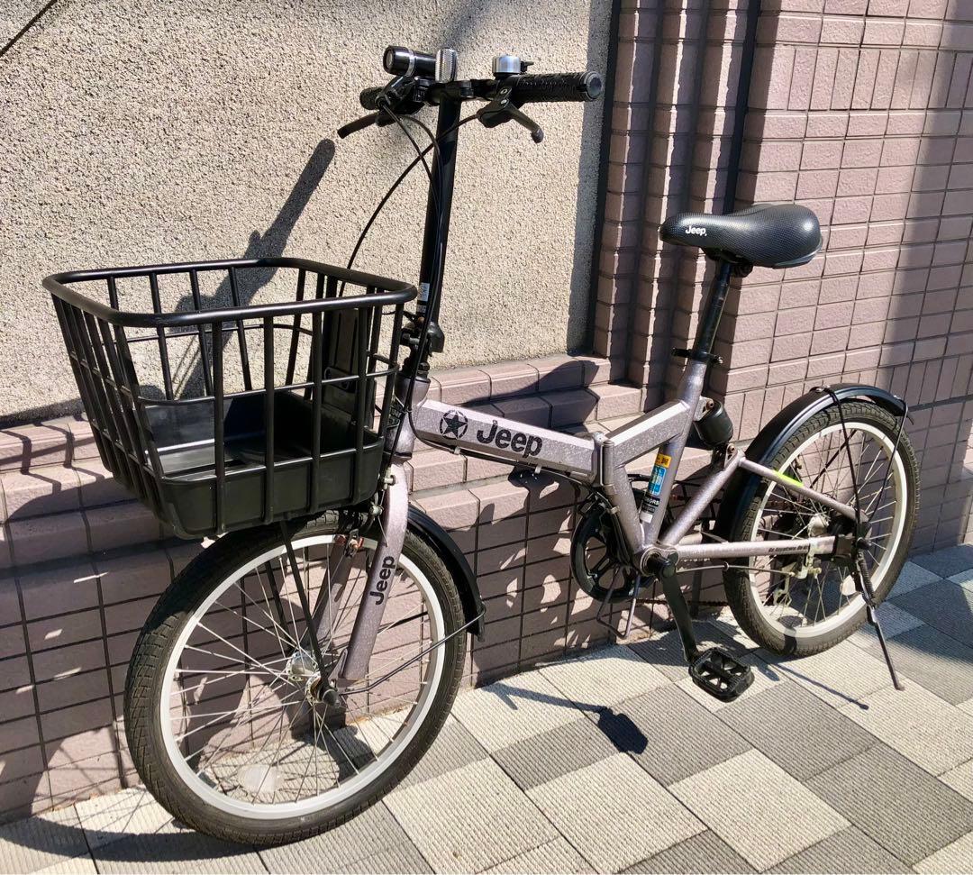 ジープ　JEEP 20型 折りたたみ自転車 6段変速 後サス　東京