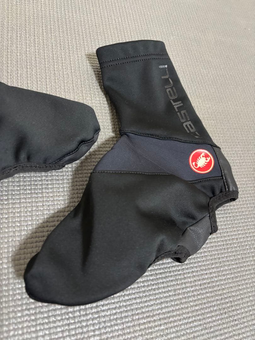 カステリ CASTELLI 防寒シューズカバー 26.5cm 1回使用 美品