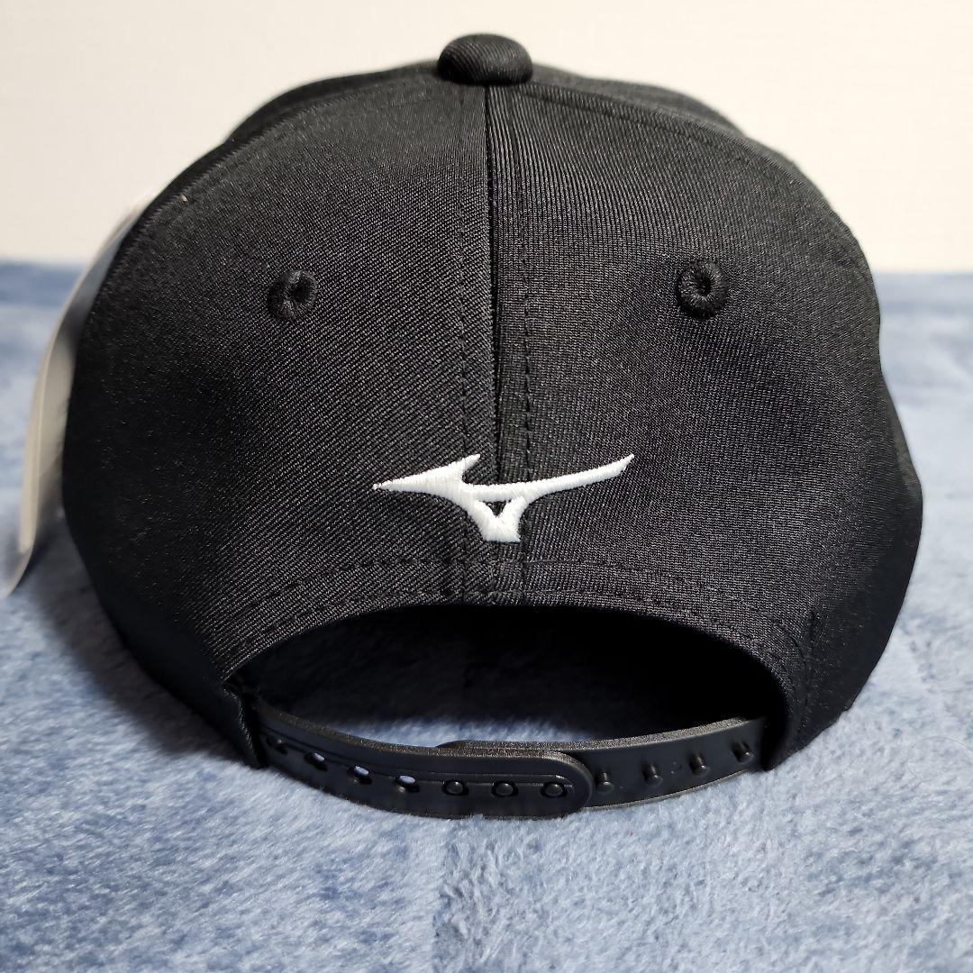 ミズノ　赤カップ　旧ロゴMIZUNOマークキャップ　黒　美津濃　新品未使用