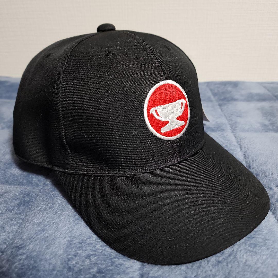 ミズノ　赤カップ　旧ロゴMIZUNOマークキャップ　黒　美津濃　新品未使用
