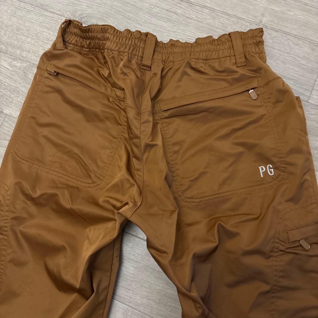【極美品】パーリーゲイツ 防風 カーゴパンツ サイズ5 ブラウン L相当