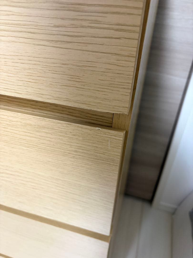 【美品】ニトリナチュラル4段木製チェスト