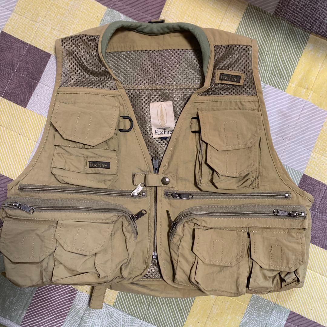 FoxFire フィッシングベスト LARGE カーキ