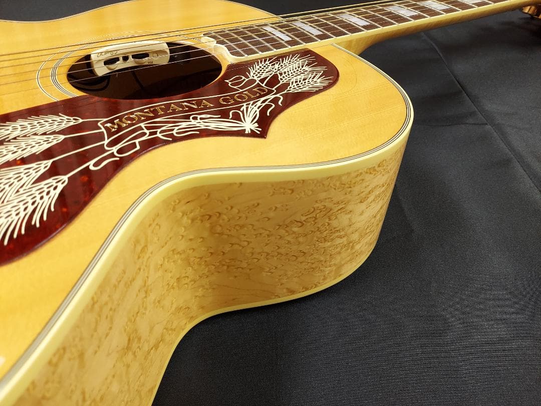 ◆　新品同様　Gibson　J-200　モンタナゴールド　バーズアイ　◆