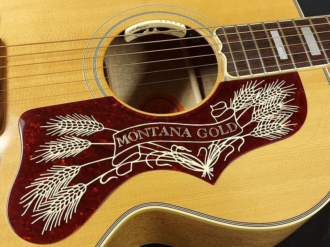 ◆　新品同様　Gibson　J-200　モンタナゴールド　バーズアイ　◆