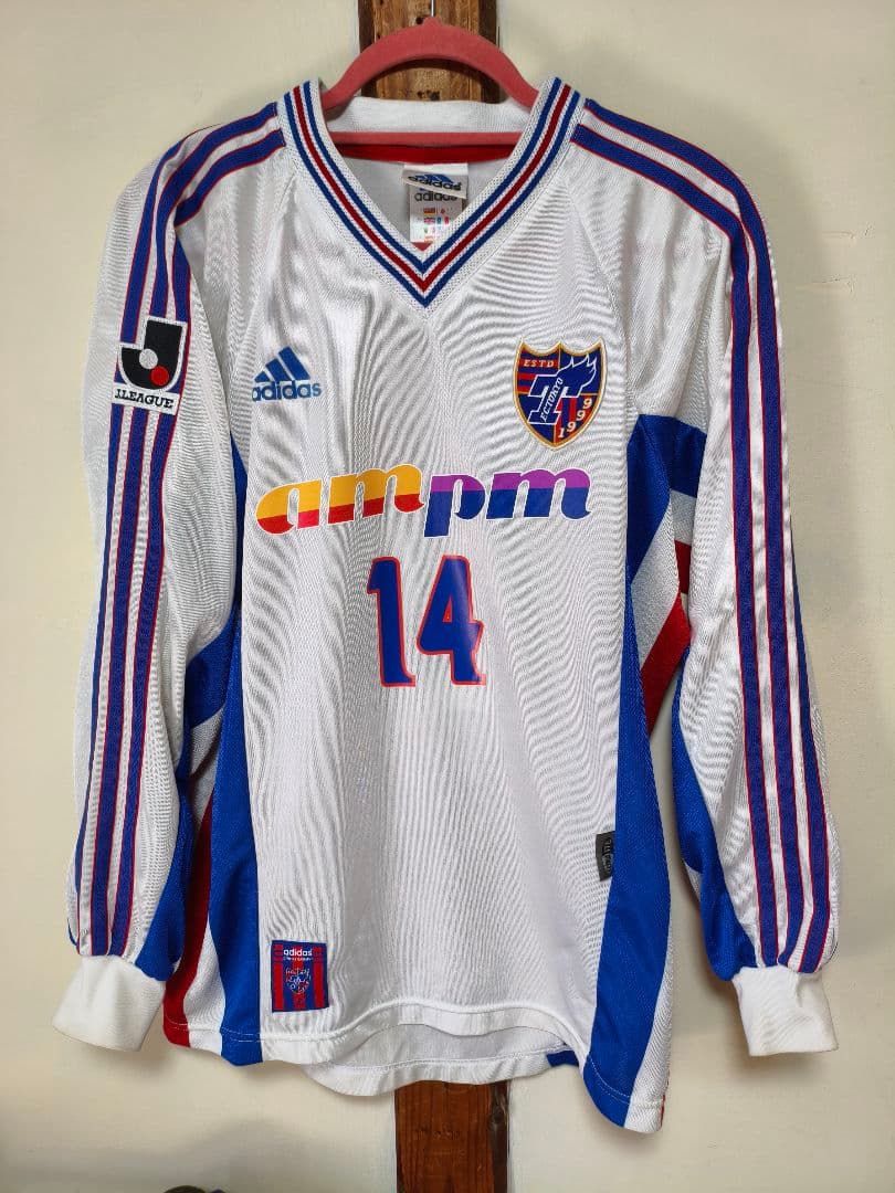 レアFC東京 1999/2000adidas サッカーシャツ 14佐藤由希彦