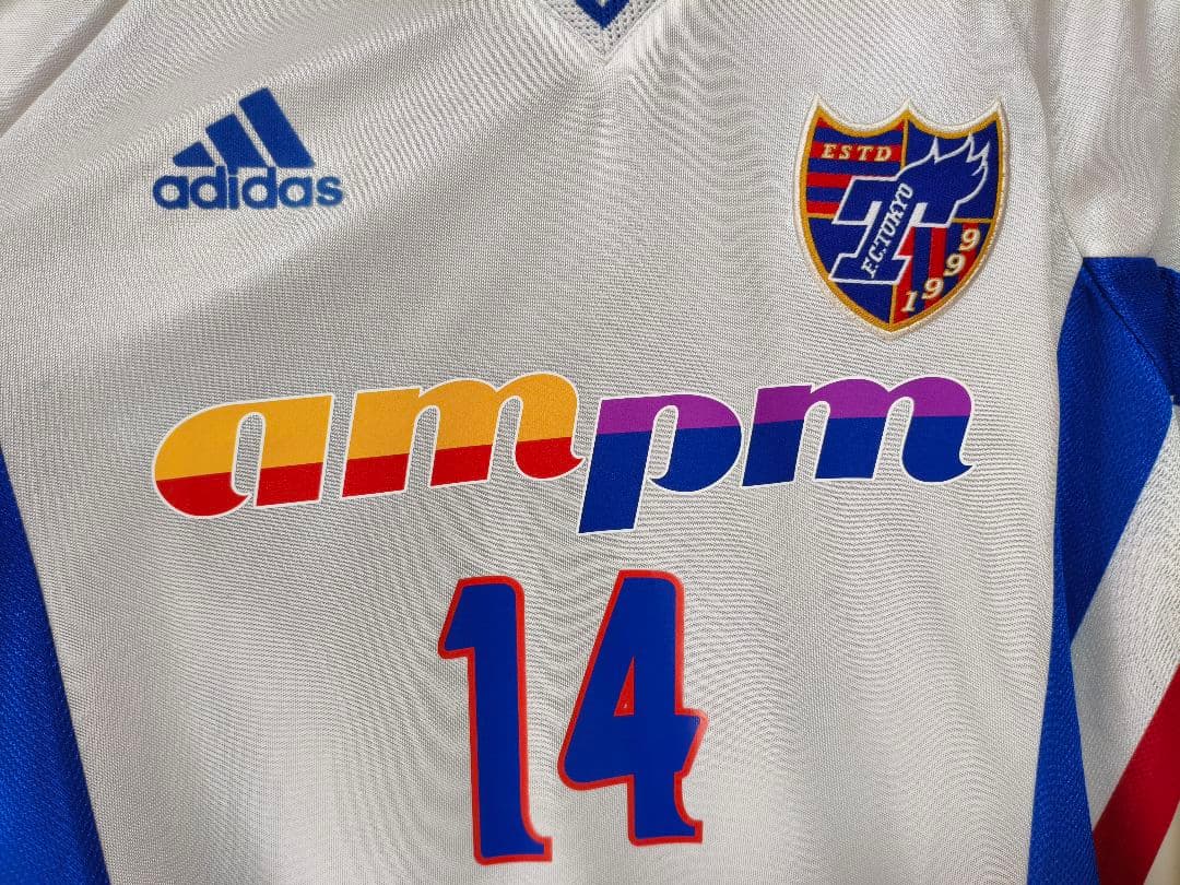 レアFC東京 1999/2000adidas サッカーシャツ 14佐藤由希彦