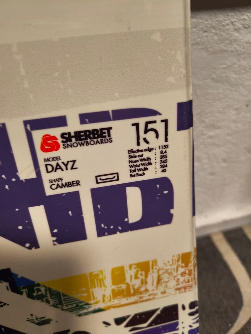 スノーボード　151 板 sherbet days