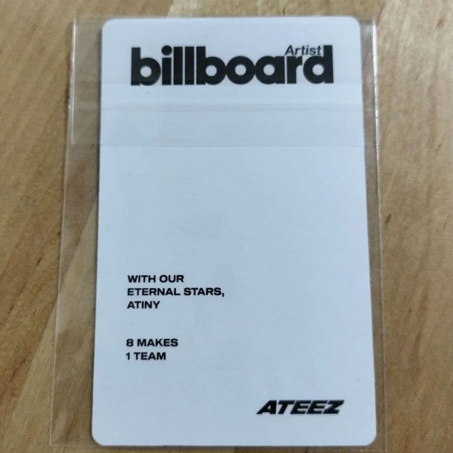 ATEEZ　ウヨン　トレカ1枚 【新品】Billboard 購入特典