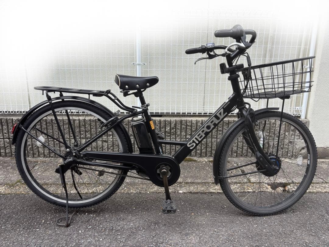 ステップクルーズe 電動アシスト自転車 黒 ブリジストン【京都市内】