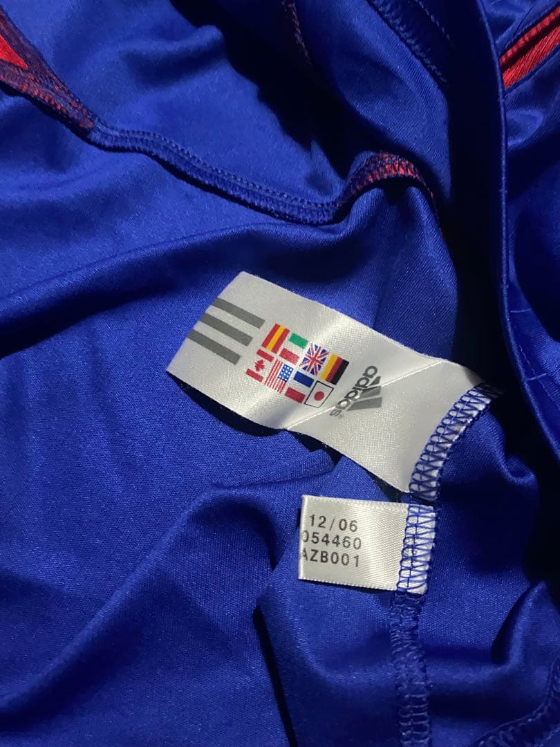 adidasアディダス サッカーフランス代表 ジダン ユニフォーム ゲームシャツ
