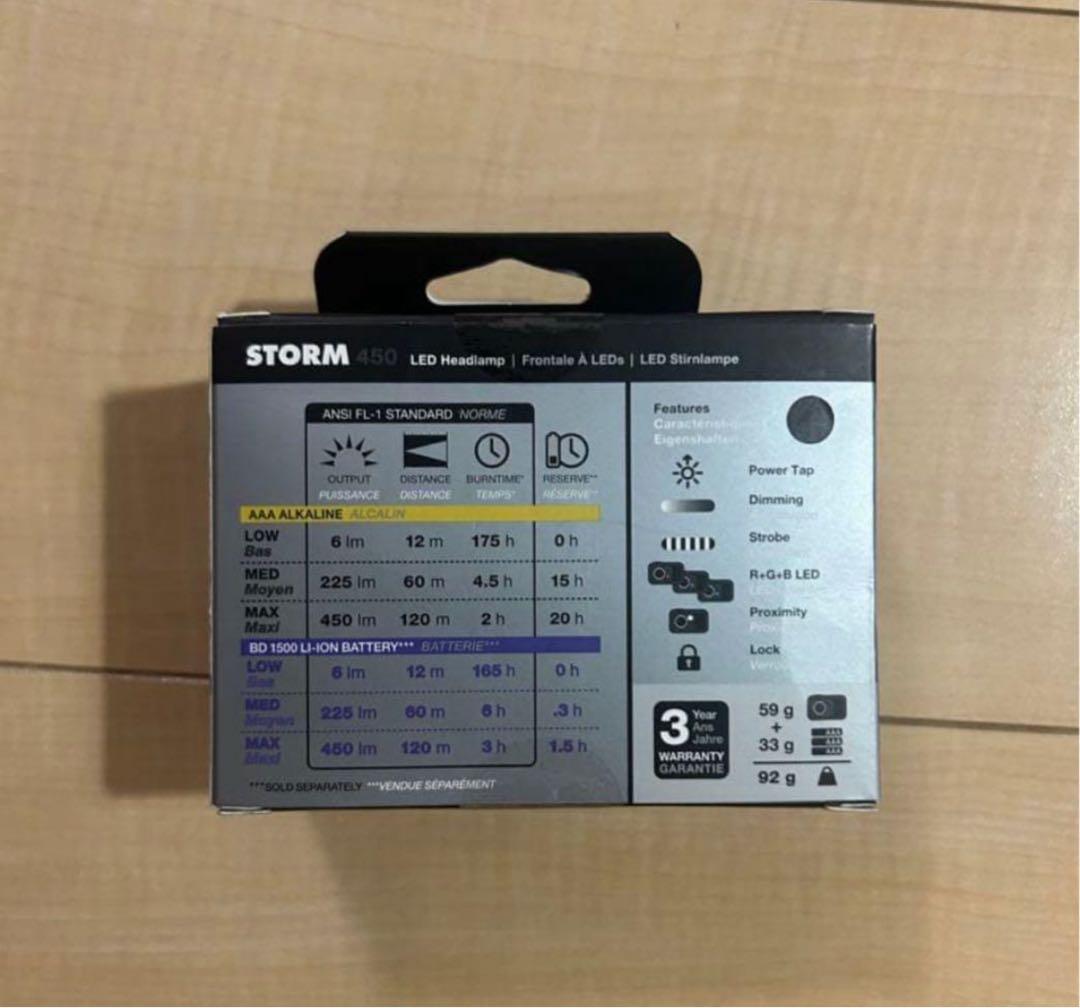  STORM ヘッドランプ 450ルーメン