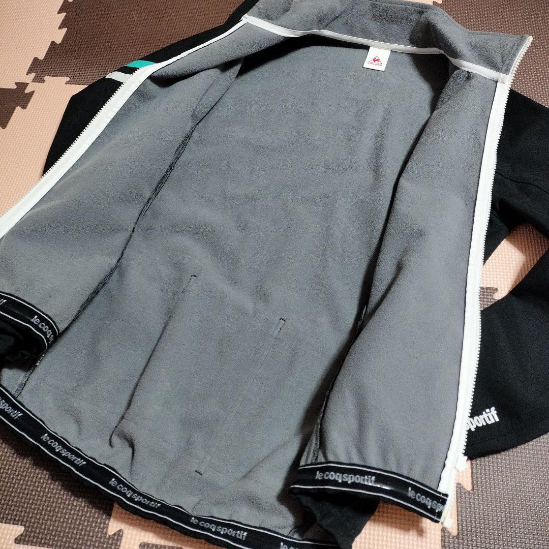 ルコック サイクリング ジャケット 裏起毛 L メンズ　黒