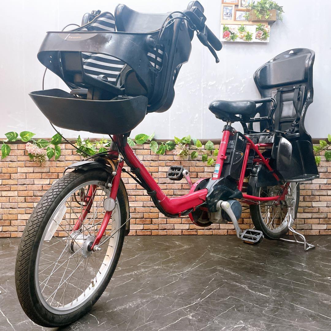 【53】子供乗せ電動自転車 Panasonic Gyutto ピンク 20インチ