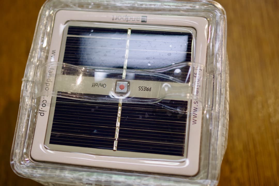 Landport solar puff ウォームライト（4個セット）