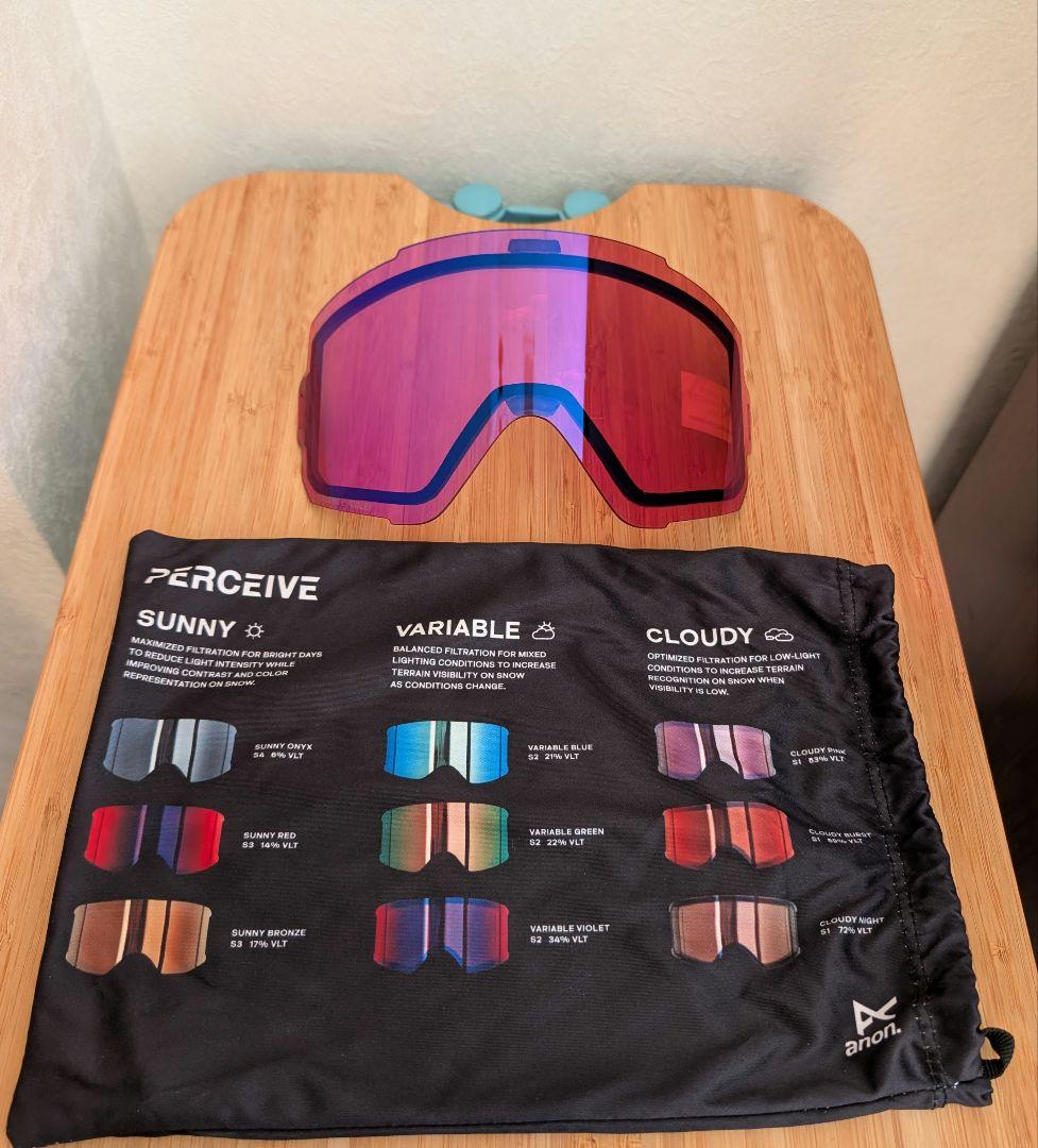 ⑤anon.Sync Low Bridge Fit Goggles+B.lens