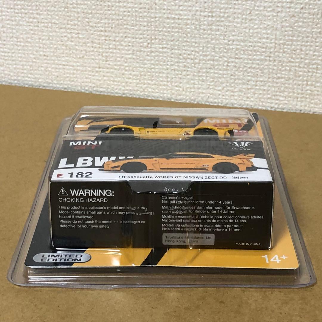 MINI GT ミニGT　LB シルエットワークス　日産35GT-RR　イエロー