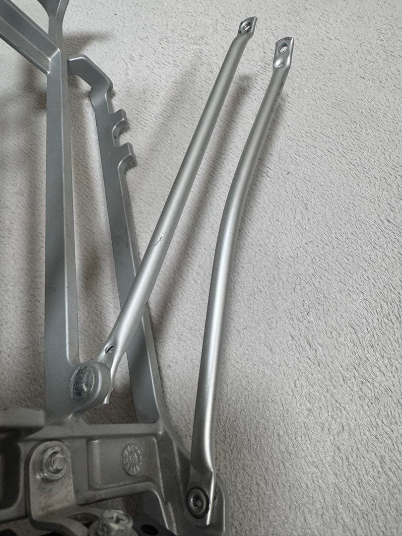 【値下げ】Brompton シルバー荷台 テールライト付き