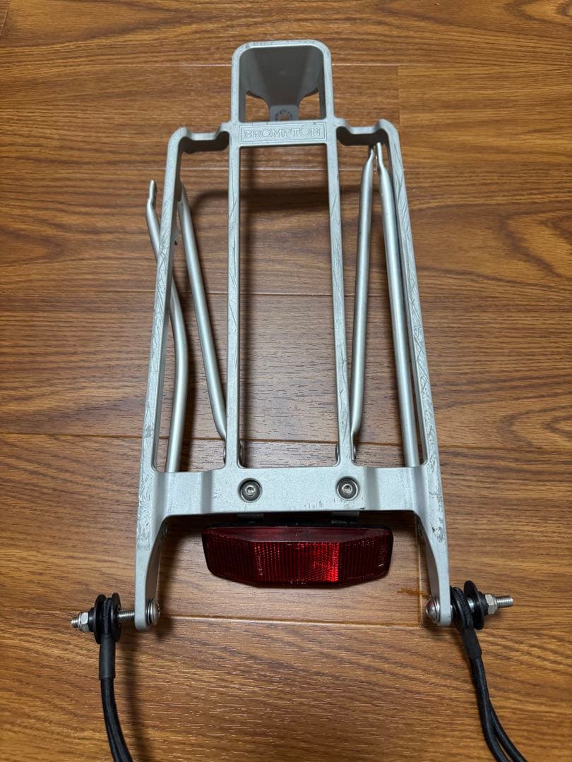 【値下げ】Brompton シルバー荷台 テールライト付き