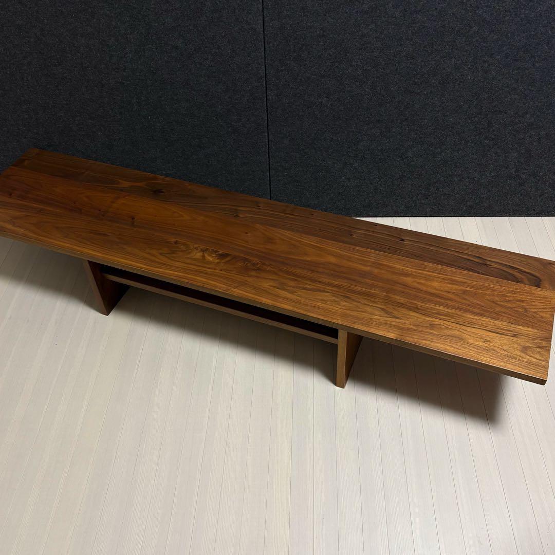 大川家具　コの字　Konoji テレビボード　無垢材　ウォールナット　テレビ台