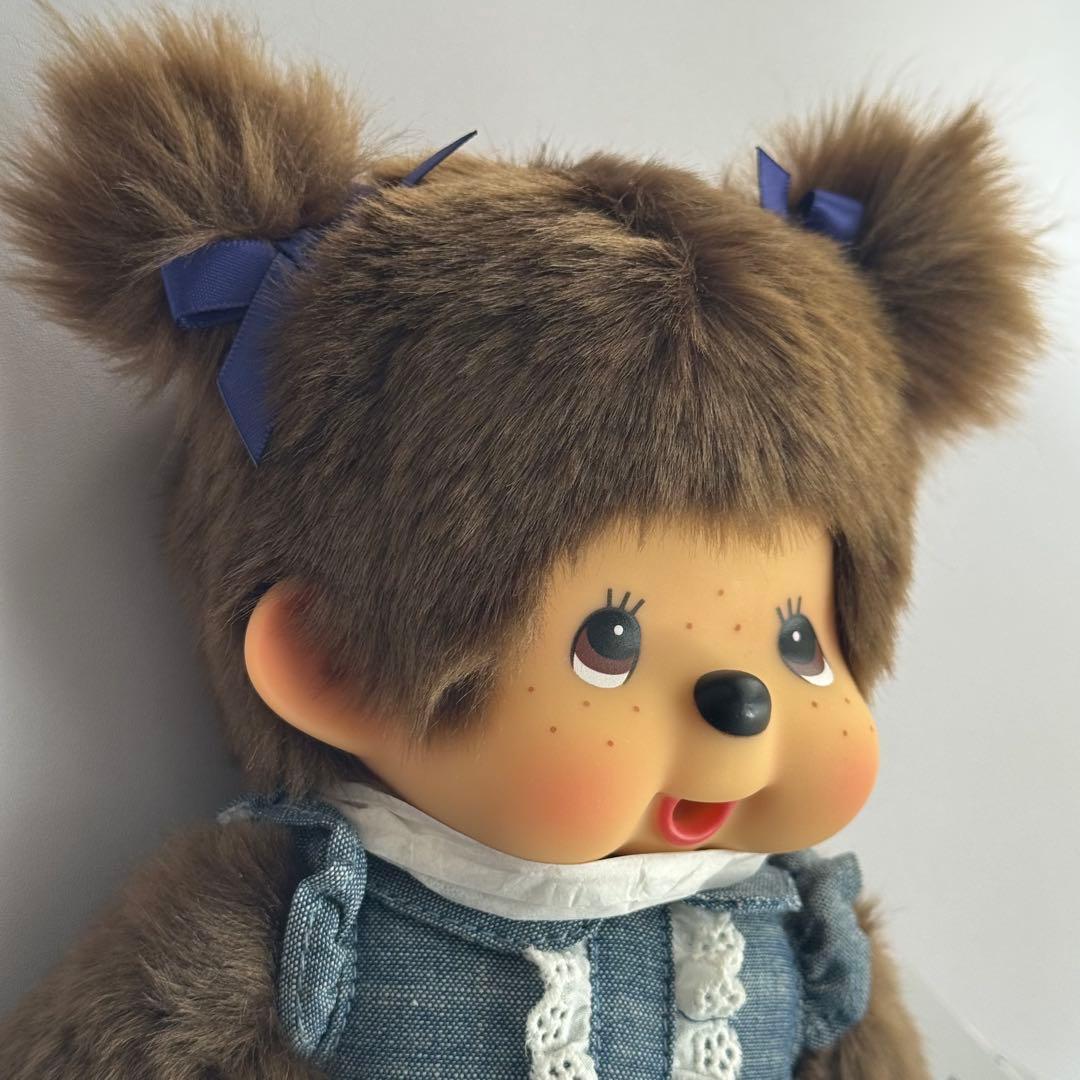 elle モンチッチ Mサイズ 女の子 デニムチェックスカート