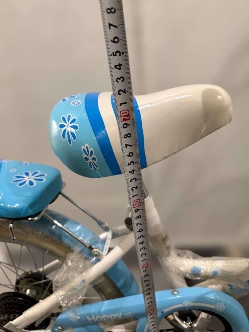 子供用自転車 青と白