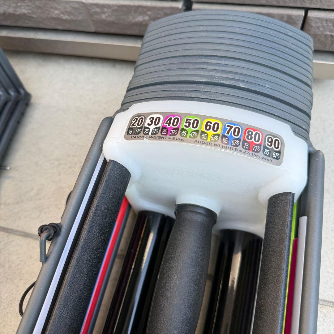 美品 TOPFILM SPORT 9.0 可変式 ダンベル 40kg 筋トレ ①