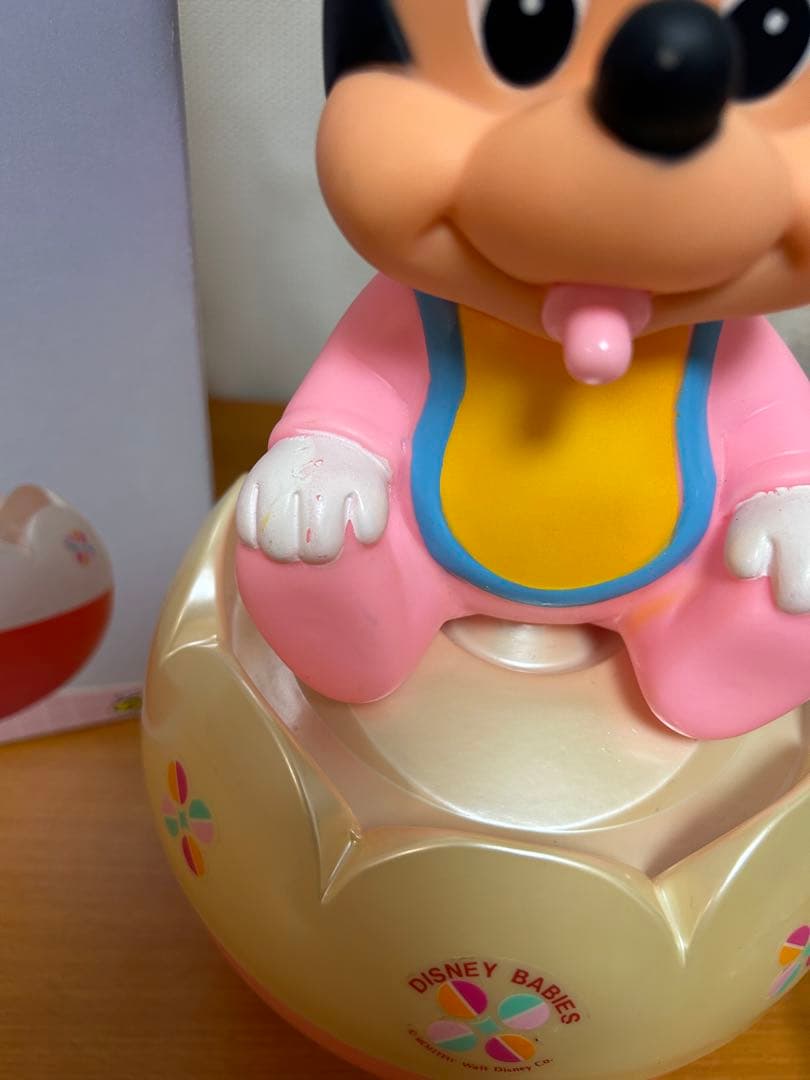 【希少！】クスハラ　ディズニー　ミッキーマウス　赤ちゃんおもちゃ　昭和レトロ