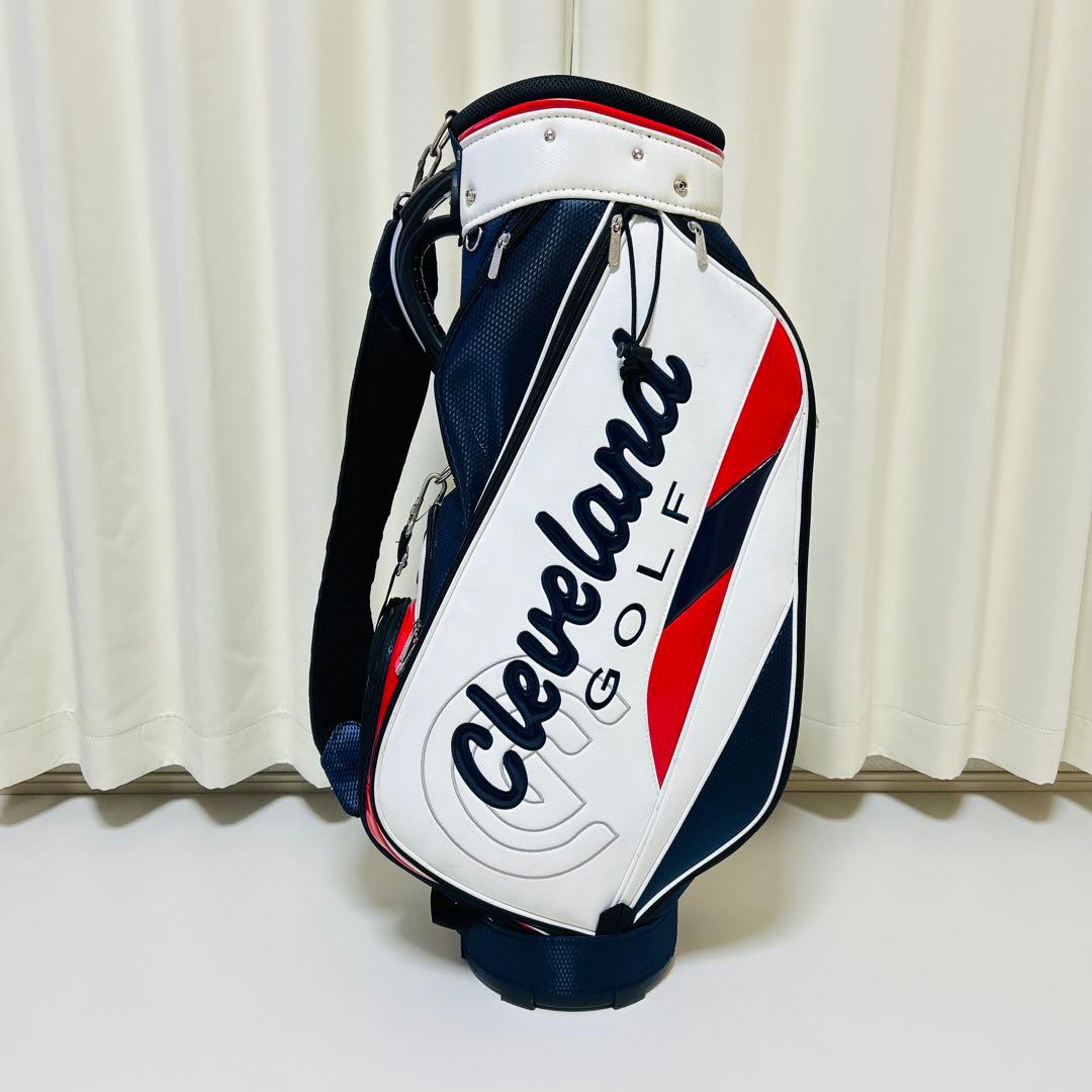 【美品】Cleveland Golf キャディバッグ 9型 フード付き