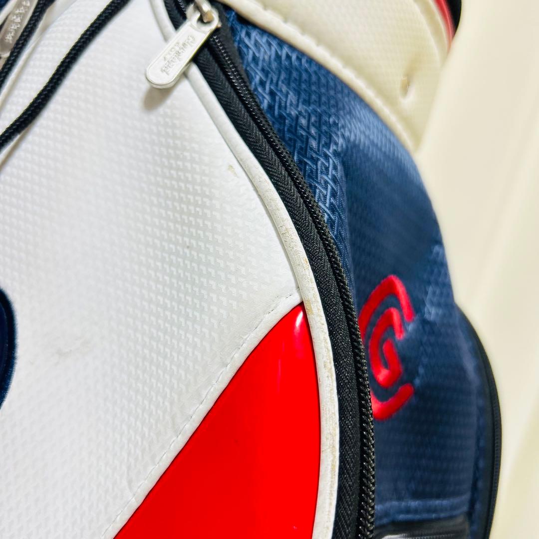 【美品】Cleveland Golf キャディバッグ 9型 フード付き