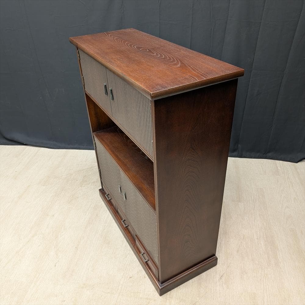 美品　モリシゲ 　飾り棚　茶棚　水屋箪笥　茶箪笥　キャビネット　サイドボード