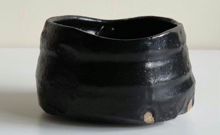 共箱・瀬戸黒茶碗・織部十作・丈八窯印
