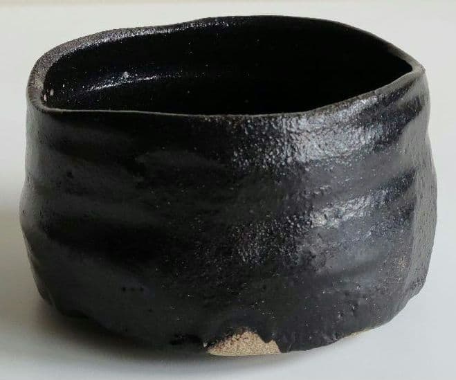共箱・瀬戸黒茶碗・織部十作・丈八窯印