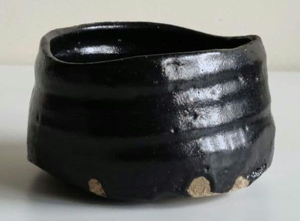 共箱・瀬戸黒茶碗・織部十作・丈八窯印