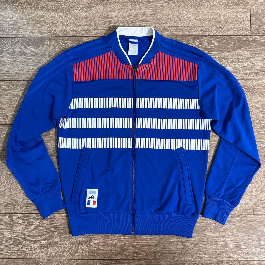 希少品 adidas サッカー フランス代表 ジャージ トラックジャケット L